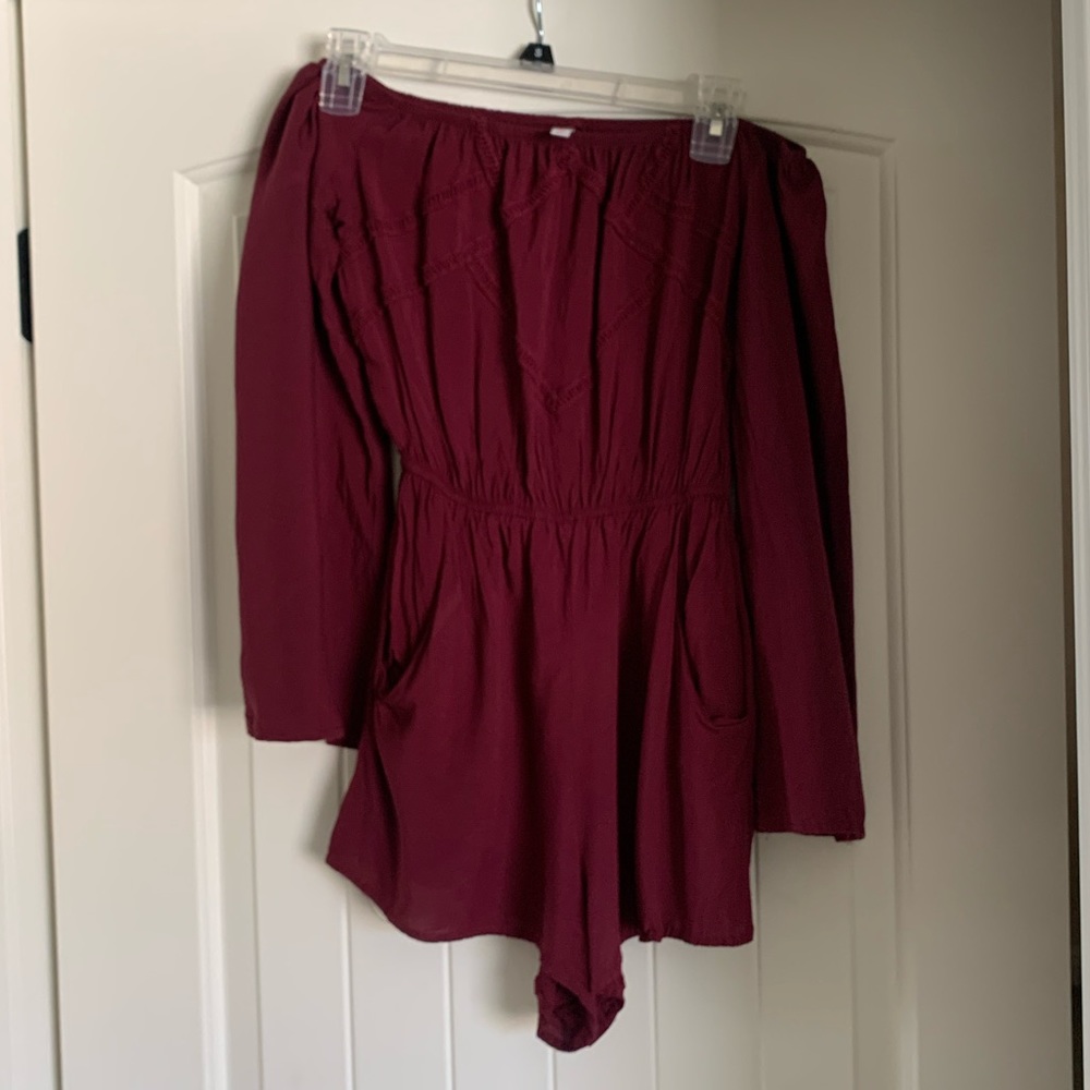 Burgandy Xhilaration XS romper - Picture 2 of 3